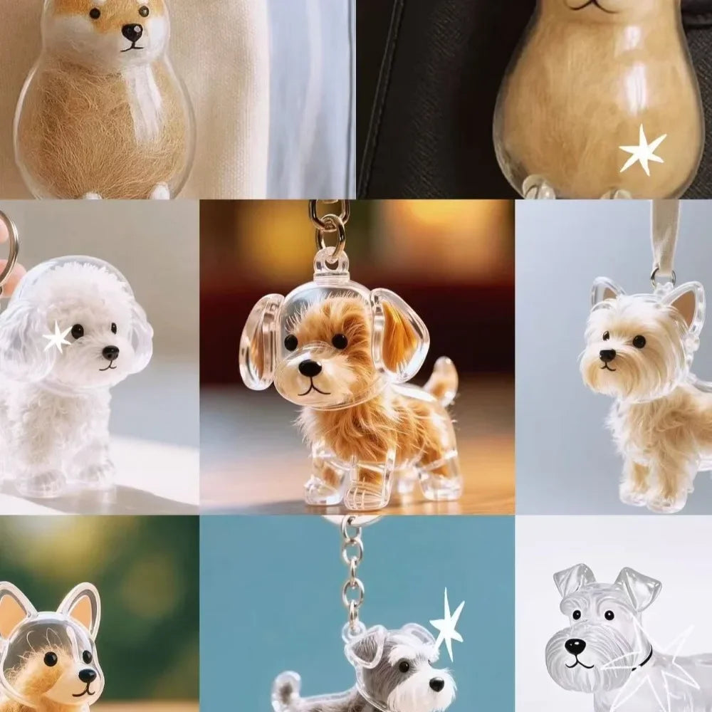 Transparent Dog Hair Storage