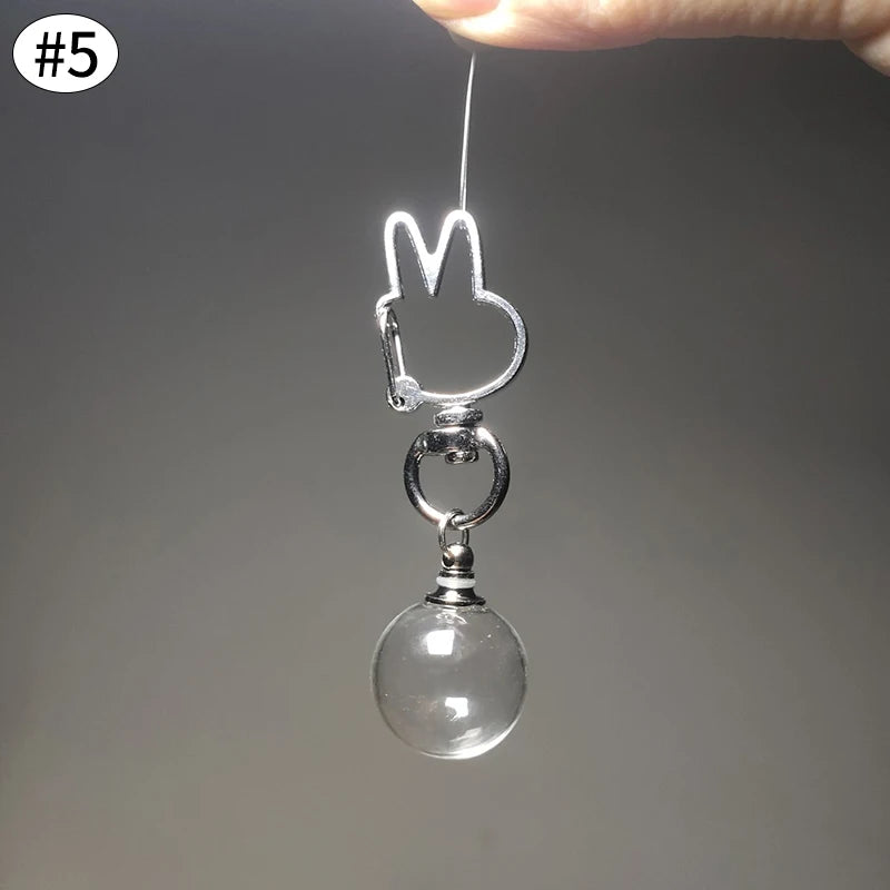 Cat Hair Memorial Storage Keychain Cat