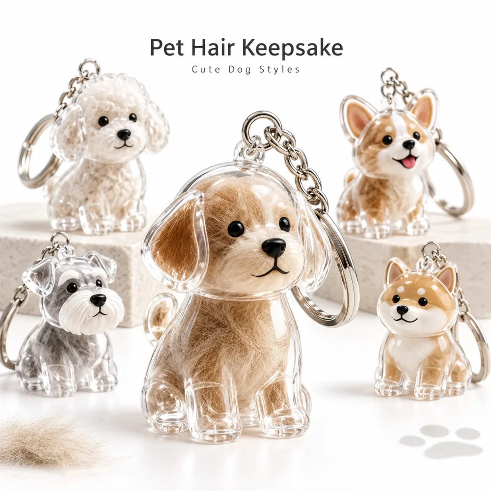 Transparent Dog Hair Storage