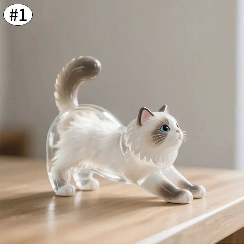 Cat Hair Memorial Storage Keychain Cat
