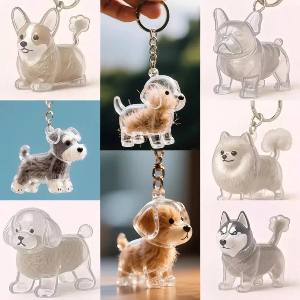 Transparent Dog Hair Storage