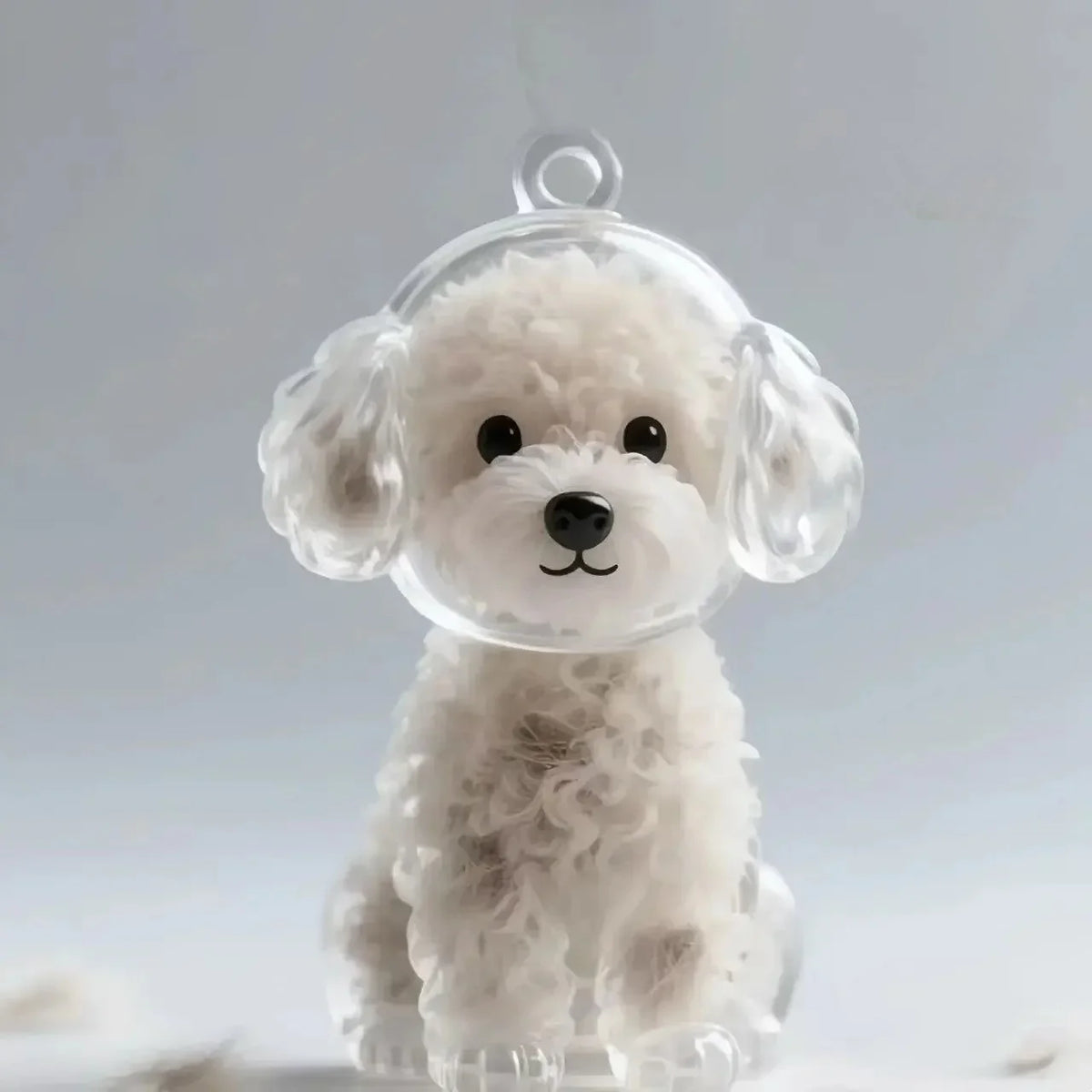 Transparent Dog Hair Storage