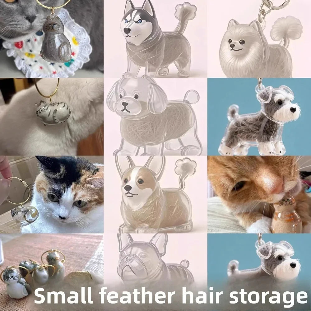 Transparent Dog Hair Storage
